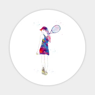 Tennis Player Girl Magnet